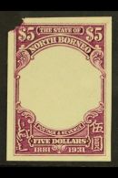 1931 $5 50th Anniv, As SG 302, Imperf Proof, Frame Only Without Vignette, In Issued Colour On Ungummed Paper,... - Noord Borneo (...-1963)