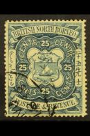 1888-92 25c Indigo Redrawn, SG 45, Fine Part 1888 Cds Used. For More Images, Please Visit... - North Borneo (...-1963)