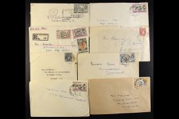 1940's - 1950's COVERS. A Group Of Covers From A Wide Range Of Different Post Offices Chiefly To London But Also... - Nigeria (...-1960)