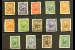 1891 "Goddess Of Plenty" Issue (Sc 30/39) - Various Values In IMPERF COLOUR TRIAL PROOFS On Ungummed Paper, Some... - Nicaragua