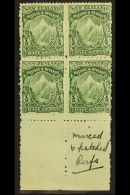1901 ½d Green With Mixed Perfs, SG 283, Very Fine Mint Lower Marginal BLOCK OF FOUR, The Lower Pair Never... - Sonstige & Ohne Zuordnung