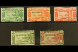 FRENCH: 1938 POSTAGE DUE Set, SG FD 65/69, Fresh Mint, 1f With Hinge Thin. (5) For More Images, Please Visit... - Sonstige & Ohne Zuordnung