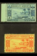 FRENCH 1938 2f Blue On Pale Green & 5f Red On Yellow, SG F62/63, Very Fine Mint, Fresh. (2 Stamps) For More... - Otros & Sin Clasificación