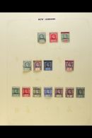 ENGLISH 1908-1953 FINE USED COLLECTION On Leaves, All Different, Inc 1908 Opts To 1s Inc ½d Wmk CA, 1910... - Sonstige & Ohne Zuordnung