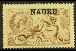 1916-23 2s6d Chestnut Brown (worn Plate, See Buckingham Page 70) De La Rue, SG 21 Group, Never Hinged Mint. For... - Nauru