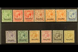 1916 - 23 Complete Set To 1s Including 1d Carmine And 2d Die II, SG 1/12, Very Fine Mint. (13 Stamps) For More... - Nauru