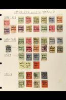 1898-1905 USED COLLECTION With Postmark Interest On Leaves, Inc 1898-1900 Set Inc 40c Blue-black Opt, 1899 Set Inc... - Autres & Non Classés