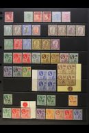 1876-1938 FINE MINT COLLECTION On Stock Pages, All Different With A Few Shades, Inc 1876-83 1d Opt, 1884-85 To 4d... - Montserrat