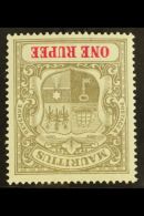 1900-05 1r Grey-black & Carmine "Inverted Watermark" Variety, SG 153w, Fine Mint For More Images, Please Visit... - Mauricio (...-1967)