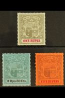 1900-05 "High Values" Set With 1r, 2r50 & 5r, SG 153/55, Fine Mint (3 Stamps) For More Images, Please Visit... - Mauricio (...-1967)