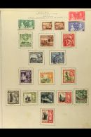1937-52 KGVI COLLECTION A Mixed Mint & Used Collection On Old Album Pages. An Attractive Range To £1... - Malta (...-1964)