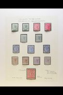 1885-1899 ATTRACTIVE FINE MINT COLLECTION On Leaves, Inc 1885-90 Sets (x2) With Shades Inc 2½d (x2), 1886... - Malte (...-1964)