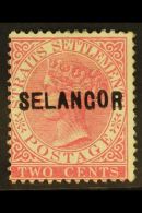 SELANGOR 1883-85 2c Pale Rose Overprint Type 15 With "EL" Wide, SG 23, Fine Mint, Fresh. For More Images, Please... - Andere & Zonder Classificatie