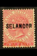 SELANGOR 1883-85 2c Pale Rose Overprint Type 14 With "E" Wide, SG 21, Very Fine Used, Fresh. For More Images,... - Andere & Zonder Classificatie