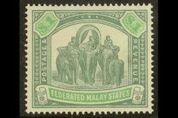 FEDERATED STATES 1900 $1 Green And Pale Green, Wmk CC, SG 23, Very Fine And Fresh Mint. For More Images, Please... - Sonstige & Ohne Zuordnung