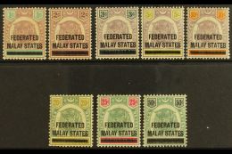 FEDERATED STATES 1900 Stamps Of Negri Sembilan Overprinted, SG 1/8, Complete Set Very Fine And Fresh Mint.  (8... - Andere & Zonder Classificatie