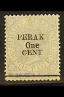 1891 1c On 6c Lilac, Ovptd Type 37, SG 45,  Fine Mint (light Toning) For More Images, Please Visit... - Other & Unclassified