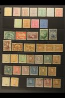 19TH CENTURY MINT COLLECTION 1892-1900. Presented On A Pair Of Stock Pages, Includes 1892 Newspaper Surcharged... - Other & Unclassified