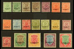 1929-37 Overprints On King George V Stamps Of India Set Complete To 10r, SG 16/28, Fine Mint, The 10r Is Never... - Kuwait