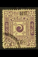 1897 50p Slate-lilac With "Tai-Han" Overprint In Black, SG 16Bb, Fine Used For More Images, Please Visit... - Korea (...-1945)