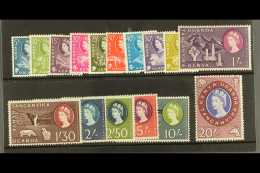 1960-62 Complete Definitive Set, SG 183/198, Never Hinged Mint. (16 Stamps) For More Images, Please Visit... - Vide