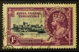 1935 1s Slate And Purple Silver Jubilee, Line Through "0" Of 1910, Cds Used, Minor Toning At  Right. For More... - Vide