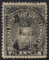 1895 7½a Black , Variety "handstamp Double", SG 41a, Very Fine Mint No Gum. Scarce Stamp. For More Images,... - Vide