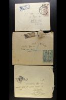 INTERIM PERIOD COVERS 1948 Cover Bearing 5m "Kofer Hayishuv" Tax Label (Bale 132) Tied By Bilingual Straight Line... - Andere & Zonder Classificatie