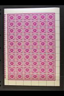 1965 POSTAGE DUE 10d Bright Purple, SG D13, Complete Pane Of Sixty, Lightly Hinged In Margins Only. (60) For More... - Other & Unclassified