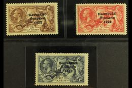 1935 Re-engraved Sea Horses Complete Set With Somerset House Ovpts, SG 99/101, Never Hinged Mint (3). For More... - Other & Unclassified