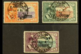 1935 1to Purple & Orange, 2to Red-brown & Deep Green And 3to Blue-green & Purple Air Top Values With... - Iran