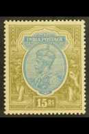 1926-33 15R Blue And Olive (wmk Upright), SG 218, Never Hinged Mint. For More Images, Please Visit... - Otros & Sin Clasificación