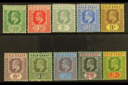 1907-13 (wmk Mult Crown CA) KEVII Set, SG 59/68, Very Fine Mint. (10 Stamps) For More Images, Please Visit... - Gold Coast (...-1957)