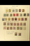 1876-1952 MINT AND USED COLLECTION A Mostly Clean Collection On Album Pages Which Includes 1876-84 ½d... - Costa De Oro (...-1957)