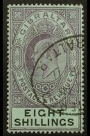 1903 8s Dull Purple & Black/blue, SG 54, Fine Used For More Images, Please Visit... - Gibraltar