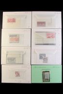 1947-1957 VARIETIES & PLATE FLAWS. An Interesting All Different NEVER HINGED MINT Collection In Display Cards,... - Otros & Sin Clasificación