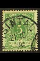 KIAUTSCHOU 1898 5pf Green, Mi V46c, Cancelled Tsintau 21 10 98 Cds. For More Images, Please Visit... - Other & Unclassified