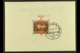 1937 (1 Aug) Brown Ribbon Miniature Sheet, Michel Block 10), Very Fine Used. For More Images, Please Visit... - Sonstige & Ohne Zuordnung