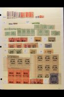 BALTIC STATES REVENUES 1917-1941 Small Mint & Used Accumulation On A Stock Page, Inc 1917 "Ob. Ost. Verw.",... - Andere & Zonder Classificatie