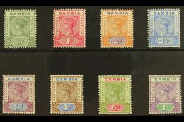 1898-1902 QV Definitives Complete Set, SG 37/44, Very Fine Mint. (8 Stamps) For More Images, Please Visit... - Gambia (...-1964)