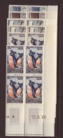 TAAF 1956 Animals Set, Yv 2/7, In Superb NHM Corner Dated Blocks Of 4. (6 Blocks) For More Images, Please Visit... - Otros & Sin Clasificación