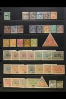 OBOCK 1892-1894 MINT COLLECTION Presented On A Stock Page. Includes 1892 5c With Curved Overprint, 1892 Range To... - Other & Unclassified