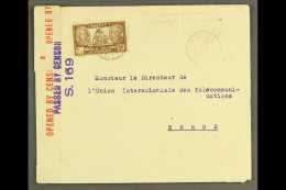 NEW CALEDONIA 1941 Envelope To Berne (repaired Tear At Top) Bearing 1940 2f50 (Yvert 189, Maury 193) Tied By... - Autres & Non Classés