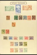 FRENCH GUIANA 1892-1942 COLLECTION On Leaves, Some Used But Mostly Fresh Mint All Different Stamps, Inc 1892... - Other & Unclassified