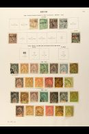 BENIN 1892 - 1894 Mint And Used Collection With 1892 Ovpts To 25c, 1893 Golfe Set, 1894 Benin Set. (36 Stamps) For... - Andere & Zonder Classificatie