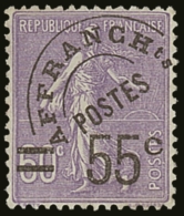 PRECANCELS (PREOBLITERES) 1922-47 55c On 60c Violet, Yvert 47, Never Hinged Mint For More Images, Please Visit... - Other & Unclassified