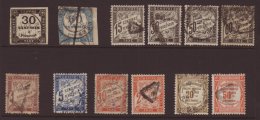 POSTAGE DUES 1871-1908 All Different Used Group On A Stock Card, Inc 1871-78 30c (four Margins) & 60c Blue... - Otros & Sin Clasificación