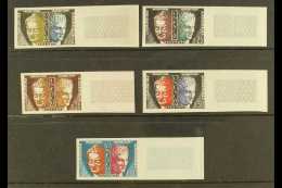 OFFICIALS UNESCO 1961-65 Complete IMPERF Set (as Yvert 22/26, SG U1/U5), Very Fine Never Hinged Mint Matching... - Autres & Non Classés