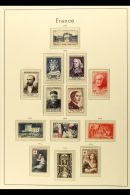 1950-1959 ALL DIFFERENT NEVER HINGED MINT COLLECTION On Hingeless Printed Leaves. With A High Degree Of Completion... - Other & Unclassified