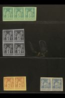 1887 REPRINTS 1887 Imperf Reprints (Granet) Of 1878-80 French Colonies General Issues, With 5c Green On Green (Mi... - Autres & Non Classés